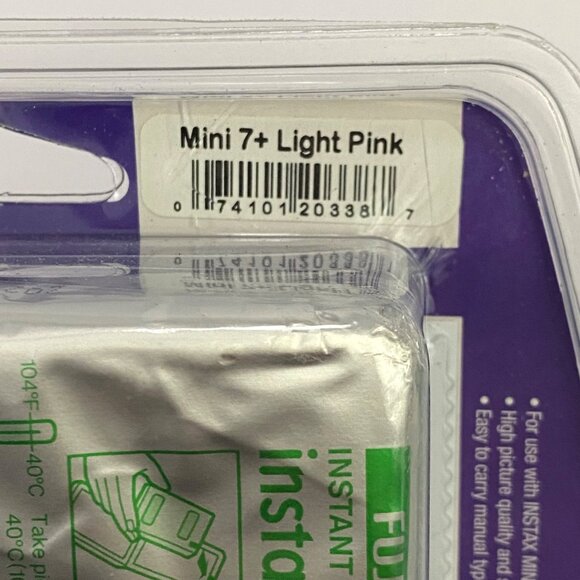 Fujifilm Instax Mini 7 + Instant Camera Light Pink New Damaged Package - Picture 7 of 9